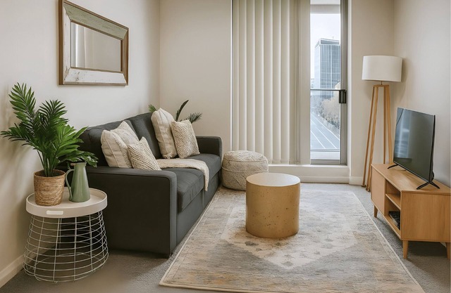 Chatswood- HELP1 Help Street - Stylish 1BR with Balcony Pool Views Near Chatswood Station