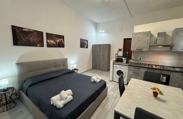 Civic 10 II Spacious studio apartment with terrace above at Sassari Center