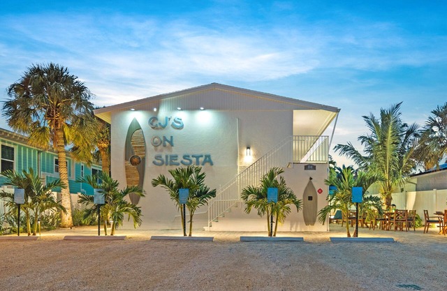 CJs on Siesta | Pet Friendly, Located in Siesta Key Village, Steps to Siesta Key Beach!