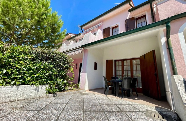 Colorful villa close to the sea
