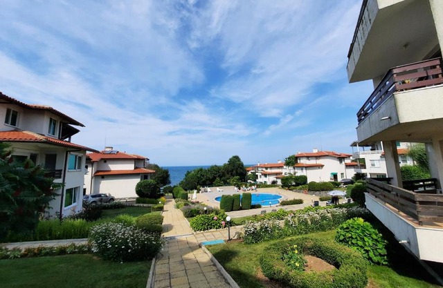 Comfortable, cozy three-room family apartment with a sea view