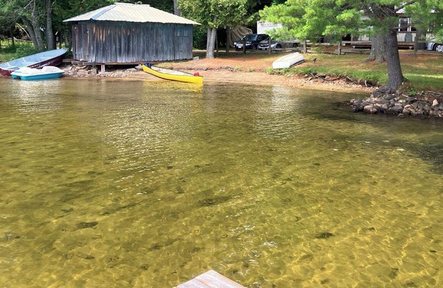 Cottage on Horseshoe Lake, Minden, level lot, south facing, sandy beach