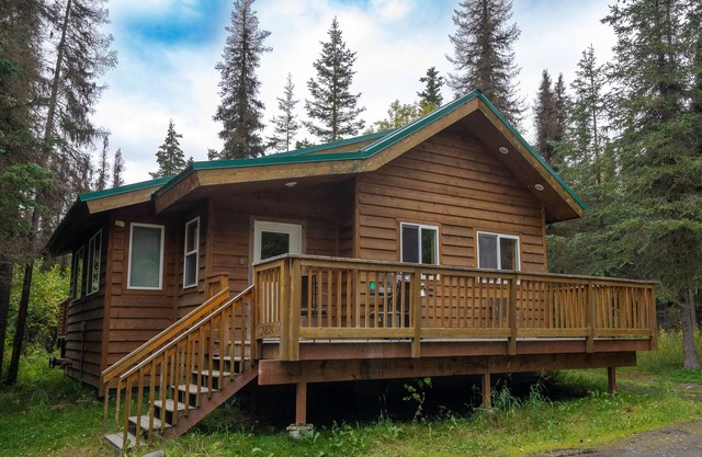 Cozy cabin in the woods