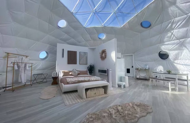 CrestDomes: “Dome of Dreams” a Luxury Glamping Dome Home near the Sand Dunes