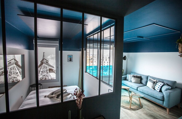Design apartment at the Porte de Paris of Paris.