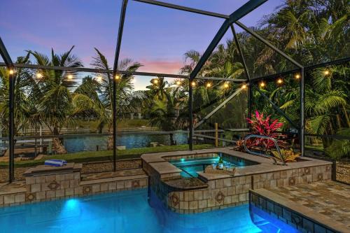 Direct Access Waterfront Villa with Heated Pool & Spa Edgewater Escape Roelens Vacations