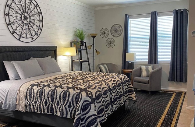 Discover Wimberley charm from your upstairs cozy studio