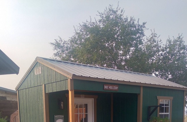 Doc Holliday, has a double bed, sleeps 2 and has a detached private bathroom.