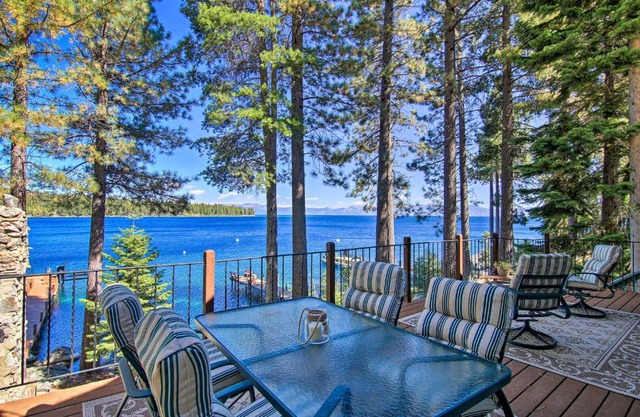 Dock Access and Hot Tub Waterfront Meeks Bay Home