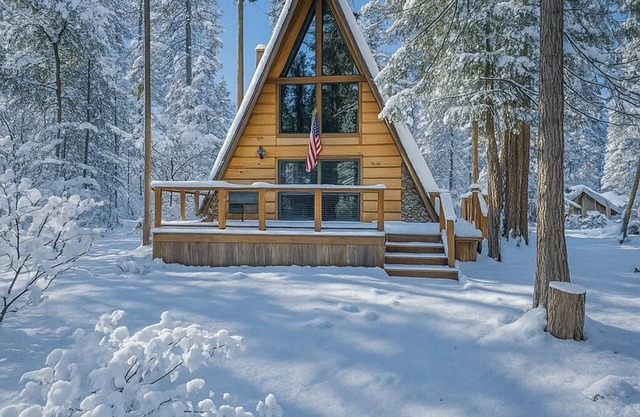 Dogwood Peak ~ Mid-Century A-Frame with AC + Style