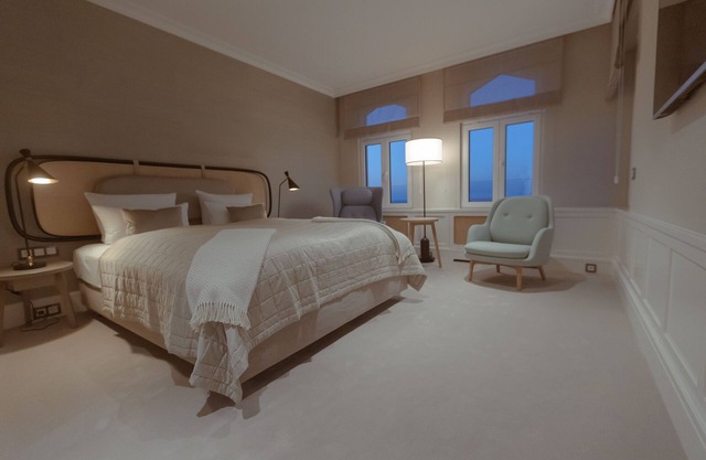 Doppelzimmer Meerblick - Strandhotel Ostende
