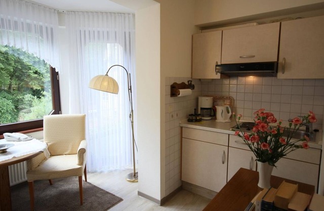 Einraumappartement, Dusche, WC, Kat. 1 - Ferienwohnungen Café Schneidewind Kirchstraße