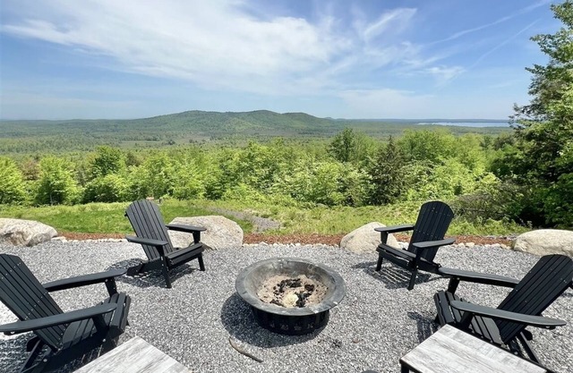 Enjoy sunrise views over Sebago Lake