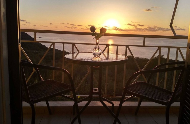 Enjoy the sunsets of Ioanian sea at your balcony!