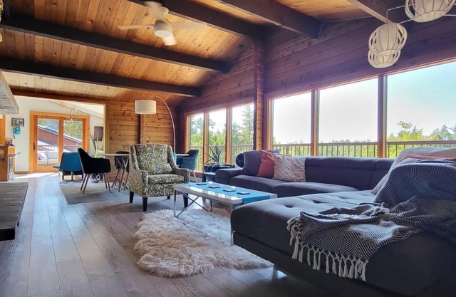 Enjoy the West Coast at the Cedar Rock Home.