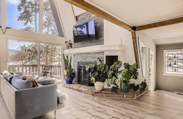 Enjoy this fully remodeled A-frame near hiking/biking trails, Red Rocks, Evergreen, Denver