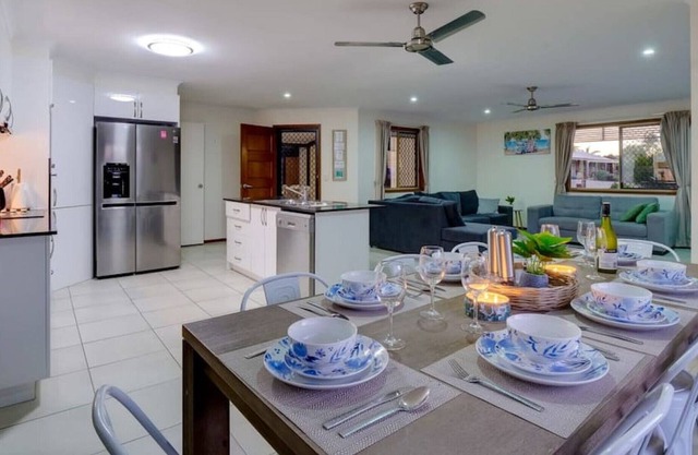Family get away, free wine, wifi and pet friendly.