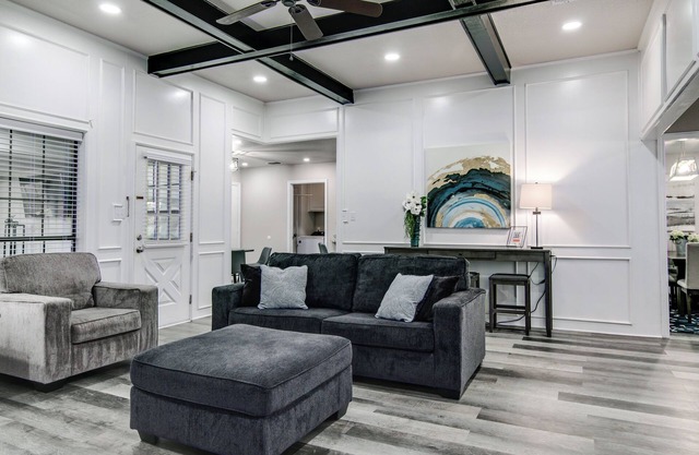 Fantastic location w/fenced yard & garage. Sleeps 10
