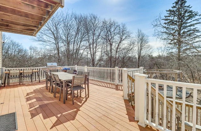 Fire Pit and Game Room Spacious Poconos Retreat!