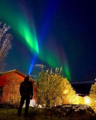 Fredelig leilighet med utsiktsplass til nordlys