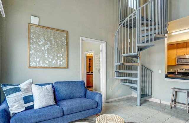 Fun Location! Elevator + Full Kitchen + Laundry!