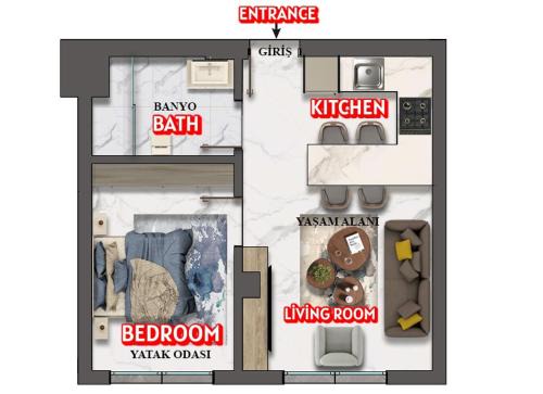 GÖLHİSAR MAVİ KONAK APART OTEL