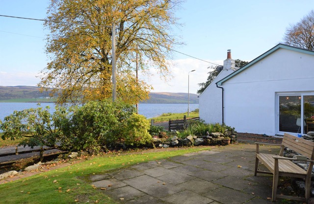 Gate Cottage on the shore front, sleeping 6 persons.