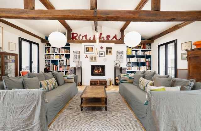 Grand Duplex Familial Comme une Maison à Paris! Balcon Paysager, Coeur du 9eme