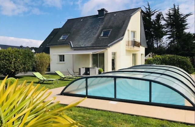 Grande Maison Familiale Avec Piscine , Bord de mer