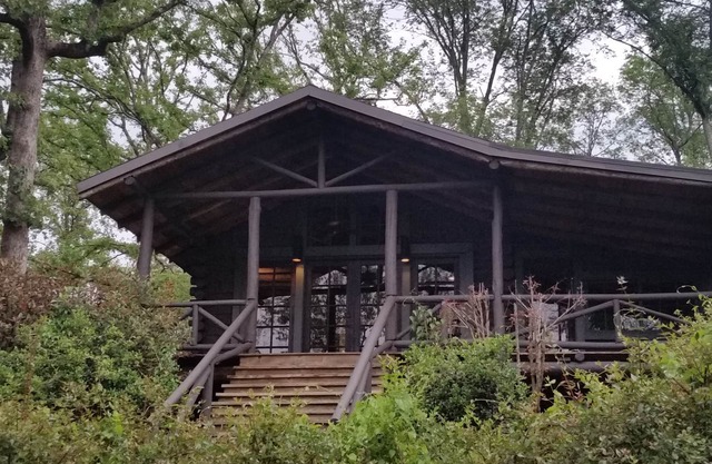 Historic log cabin on beautiful Lake Catherine.