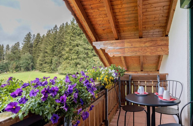 Holiday Apartment 'Waldblick' with Shared Garden, Balcony and Wi-Fi