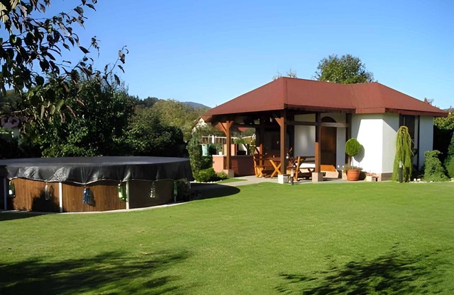 Holiday apartment with outdoor pool and barbecue