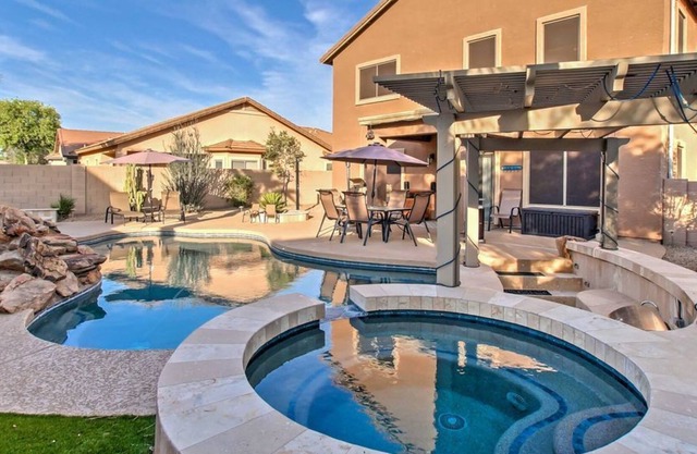 Home w/Waterfall Pool + Hot Tub in San Tan Valley!