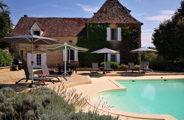 House and gite with heated private pool