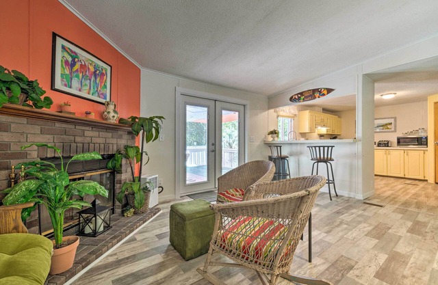 House w/ Deck + Fireplace, Walk to State Park