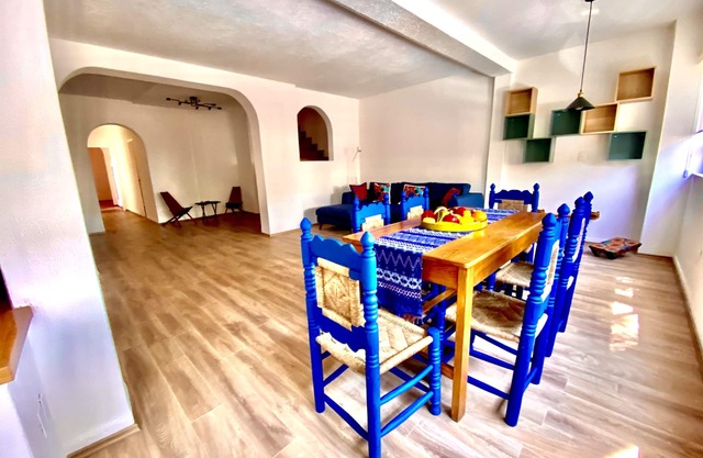 House with Roof Garden in the Center of Coyoacan