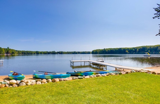 Interlochen Lake House w/Deck, Fire Pit & Dock!