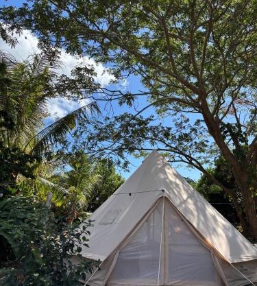 Island Glamping TAVOLA tent at Nanumi Au Eco Village