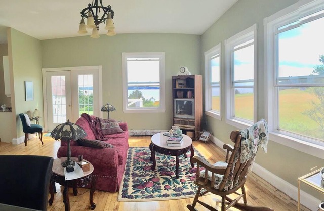 Island Retreat in Elegantly Restored Schoolhoue with Panoramic Ocean Views