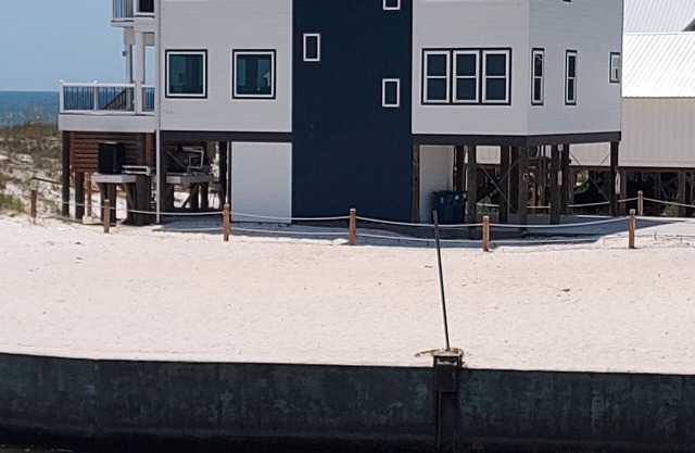 JETTY HOUSE .A castle in the sand on West Beach in Gulf Shores, Alabama.