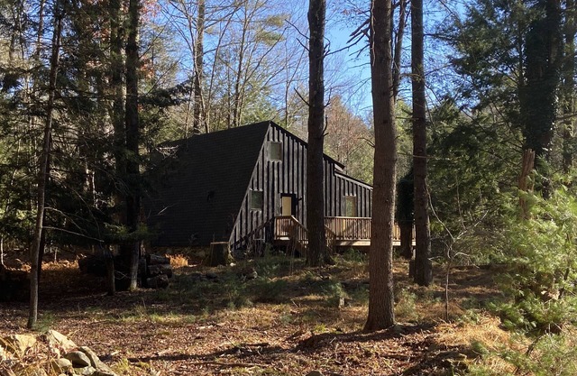 Kerhonkson cottage in the woods with stream