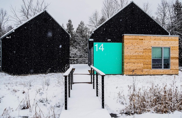 KOTI 14 (Three Bedroom) Traverse City's Scandinavian Cabins, vacation home on TART & mins to Travers.