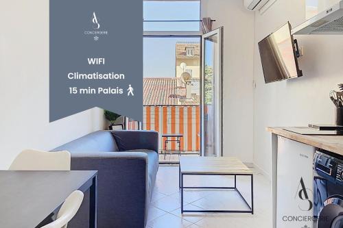 L'horloge II - 2 pièces - 15 min Palais - Cannes