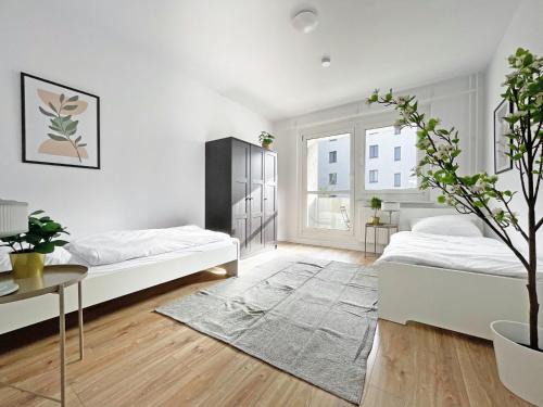 L21-Apartment Leipzig Nord, 3 Zimmer, 8 Personen, Standardisierte Ausstattung, ideal für Reisende, Pendler, Familien