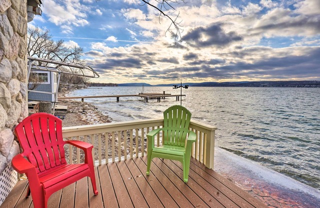 Lakefront Canandaigua Home w/Grill, Fire Pit