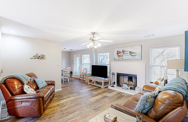 Lakefront home with private dock, BBQ, patio, & updated interior