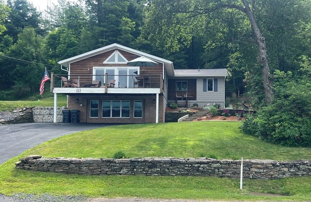 Lakefront Retreat with Private Dock, Sunset Views, and Gas Firepit
