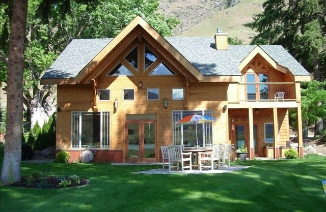 Lakeside Timber Frame Home on Columbia River,Lake Entiat