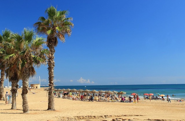 Large apartment in La Siesta, Torrevieja with beautiful private terrace with trees