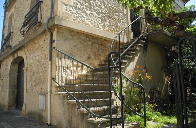 Large independent house with shaded garden in southern village